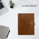 Personalized Leather Portfolio Engrave iPad Cover A4 Zipper leather Folder 3-ring binder Monogrammed Padfolio Christmas Gift