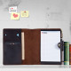 Engraved Business Leather Portfolio A4 Notepad Holder Personalized Padfolio Leather Folio Organizer Unique Christmas Gift