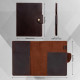 Engraved Business Leather Portfolio A4 Notepad Holder Personalized Padfolio Leather Folio Organizer Unique Christmas Gift