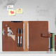 Engraved Business Leather Portfolio A4 Notepad Holder Personalized Padfolio Leather Folio Organizer Unique Christmas Gift