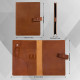 Engraved Business Leather Portfolio A4 Notepad Holder Personalized Padfolio Leather Folio Organizer Unique Christmas Gift