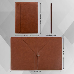Engraved Business Leather Portfolio A4 Notepad Holder Personalized Padfolio Leather Folio Organizer Unique Christmas Gift