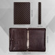 Classic Checkerboard Portfolio 3 Ring Binder with Zipper Business Padfolio with Tablet Sleeve for ipad Pro 13 MacBook