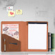 Engraved Business Leather Portfolio A4 Notepad Personalized Padfolio Leather Folio Organizer Unique Valentine's Day Gift