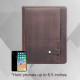 Personalized Leather Portfolio Tablet Sleeve A4 Zipper leather Folder iPad Portfolio Case Monogrammed Padfolio Christmas Gift