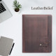 Personalized Leather Portfolio Engrave iPad Cover A4 Zipper leather Folder 3-ring binder Monogrammed Padfolio Christmas Gift