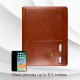 Personalized Leather Portfolio Padfolio Engrave iPad Cover A4 Zipper leather Folder Monogrammed Padfolio Christmas Gift