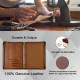 Personalized Business Leather Portfolio Holder A4 Document Organizer,3R Binder Portfolio Cover Best Corporate Gifts