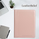 Pink Leather Portfolio,3 Ring Binder Padfolio Name&Logo Engraved A4 Document Folder Personalized Graduation Gift for Her