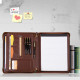 Personalized Leather Portfolio Padfolio Engrave iPad Cover A4 Zipper leather Folder Monogrammed Padfolio Christmas Gift