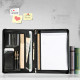 Engraved Business Leather Portfolio A4 Notepad Holder Personalized Padfolio Leather Folio Organizer Unique Christmas Gift