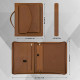 Engraved Business Leather Portfolio, A4 Notepad Holder, Personalized Padfolio Leather Folio Organizer,Unique Christmas Gift