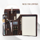 Engraved Business Leather Portfolio A4 Notepad Holder Personalized Padfolio Leather Folio Organizer Unique Gift for Her