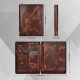 Engraved Business Leather Portfolio A4 Notepad Holder Leather Folio Organizer Unique Christmas Gift