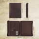 Engraved Business Leather Portfolio A4 Notepad Holder Leather Folio Organizer Unique Christmas Gift