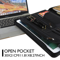 Engraved Business Leather Portfolio A4 Notepad Holder Leather Folio Organizer Unique Christmas Gift