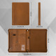 Engraved Business Leather Portfolio, A4 Notepad Holder, Personalized Padfolio Leather Folio Organizer,Unique Christmas Gift