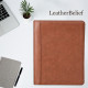 Engraved Business Leather Portfolio, A4 Notepad Holder, Personalized Padfolio Leather Folio Organizer Unique Christmas Gift