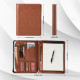 Engraved Business Leather Portfolio, A4 Notepad Holder, Personalized Padfolio Leather Folio Organizer Unique Christmas Gift