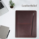 Personalized Leather Portfolio Padfolio Engrave iPad Cover A4 Zipper leather Folder Monogrammed Padfolio Christmas Gift