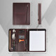 Personalized Leather Portfolio Padfolio Engrave iPad Cover A4 Zipper leather Folder Monogrammed Padfolio Christmas Gift