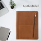 Personalized Leather Portfolio Padfolio Engrave iPad Cover A4 Zipper leather Folder Monogrammed Padfolio Christmas Gift