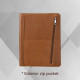 Personalized Leather Portfolio Padfolio Engrave iPad Cover A4 Zipper leather Folder Monogrammed Padfolio Christmas Gift