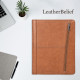 Engraved Business Leather Portfolio iPad Notepad Holder Personalized Padfolio Leather Folio Organizer Unique Christmas Gift