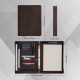 Personalized Leather Portfolio Padfolio Engrave iPad Cover A4 Zipper leather Folder Monogrammed Padfolio Christmas Gift