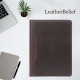 Monogramed Leather Portfolio Padfolio with Zipper A4 Letter Size Notepad Holder 3Ring Binder Folder iPad Pro 12.9 Case Gift