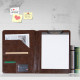 Engraved Business Leather Portfolio A4 Notepad Holder Personalized Padfolio Leather Folio Organizer Unique Christmas Gift