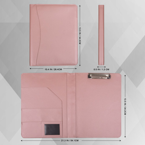 Engraved Business Leather Portfolio,A4 Notepad Holder,Personalized Padfolio Leather Folio Organizer Unique Christmas Gift