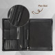 Personalized Leather Portfolio Engrave iPad Cover A4 Zipper leather Folder 3-ring binder Monogrammed Padfolio Christmas Gift