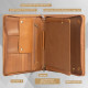 Personalized Genuine Leather Portfolio Business Cowhide Padfolio iPad organizer A4 Zipper Briefcase Corporate Gifts