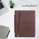 Personalized Genuine Leather Portfolio Business Cowhide Padfolio iPad organizer A4 Zipper Briefcase Corporate Gifts