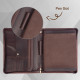 Personalized Genuine Leather Portfolio Business Cowhide Padfolio iPad organizer A4 Zipper Briefcase Corporate Gifts