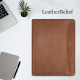 Personalized Leather Portfolio Engrave iPad Cover A4 Zipper leather Folder 3-ring binder Monogrammed Padfolio Christmas Gift