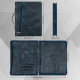 Personalized Leather Portfolio Letter-Size Organizer iPad Leather Padfolio With Zipper A4 Holder Gift