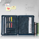 Personalized Leather Portfolio Letter-Size Organizer iPad Leather Padfolio With Zipper A4 Holder Gift