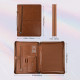 Personalized Leather Portfolio with Zipper Vegan Leather Padfolio with Handle A4 Notepad Holder iPad Case Corporate Gift