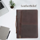 Personalized Leather Portfolio Engrave iPad Cover A4 Zipper leather Folder,Monogrammed Padfolio,Christmas Gift