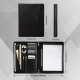 Engraved Business Leather Portfolio A4 Notepad Holder Personalized Padfolio Leather Folio Organizer Unique Christmas Gift