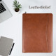 Personalized Leather Portfolio Custom Leather Padfolio A4 Zipper leather Folder Monogrammed Padfolio Christmas Gift