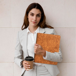 Personalized Leather Portfolio Custom Leather Padfolio A4 Zipper leather Folder Monogrammed Document Bag Christmas Gift