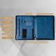 Engraved Business Leather Portfolio A4 Notepad Holder Personalized Padfolio Leather Folio Organizer Unique Christmas Gift