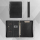 Personalized Leather Portfolio Padfolio Engrave iPad Cover A4 Zipper leather Folder Monogrammed Padfolio Christmas Gift