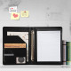 Engrave Leather Portfolio 3-Ring Binder Business Padfolio Holder iPad Pro Cover A4 Document Organizer Custom Gifts for Him