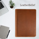 Engrave Leather Portfolio 3-Ring Binder Custom Business Padfolio iPad Pro Cover A4 Document Organizer Custom Gifts