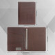 Personalized Leather Portfolio Engrave iPad Cover A4 Zipper leather Folder 3-ring binder Monogrammed Padfolio Christmas Gift