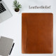 Engraved Business Leather Portfolio A4 Notepad Holder Personalized Padfolio Leather Folio Organizer Unique Christmas Gift